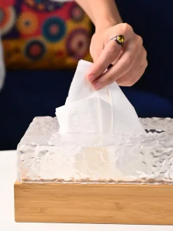 Transparent Plastic Tissue Box