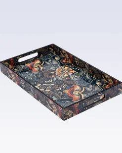 Tray, Medium, Blue, Mdf