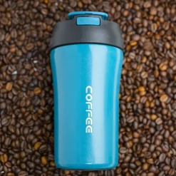 Tumbler Mug With Lid - 400mL, Blue