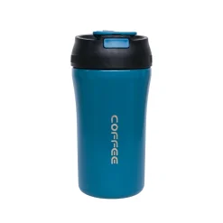 Tumbler Mug With Lid - 400mL, Blue