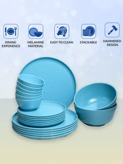 Turquoise Dinner Sets - 20 Pcs