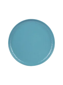 Turquoise Melamine Round Quarter Plate – Set of 6
