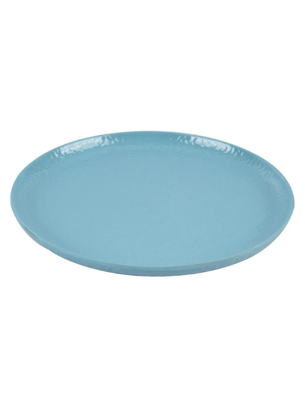 Turquoise Melamine Round Quarter Plate – Set of 6