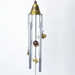 Unique Copper Decorative Wind Chime For Home - 7 X 7 X 53.5 Cm
