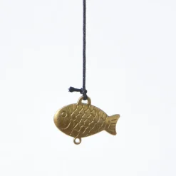 Unique Copper Decorative Wind Chime For Home - 7 X 7 X 53.5 Cm