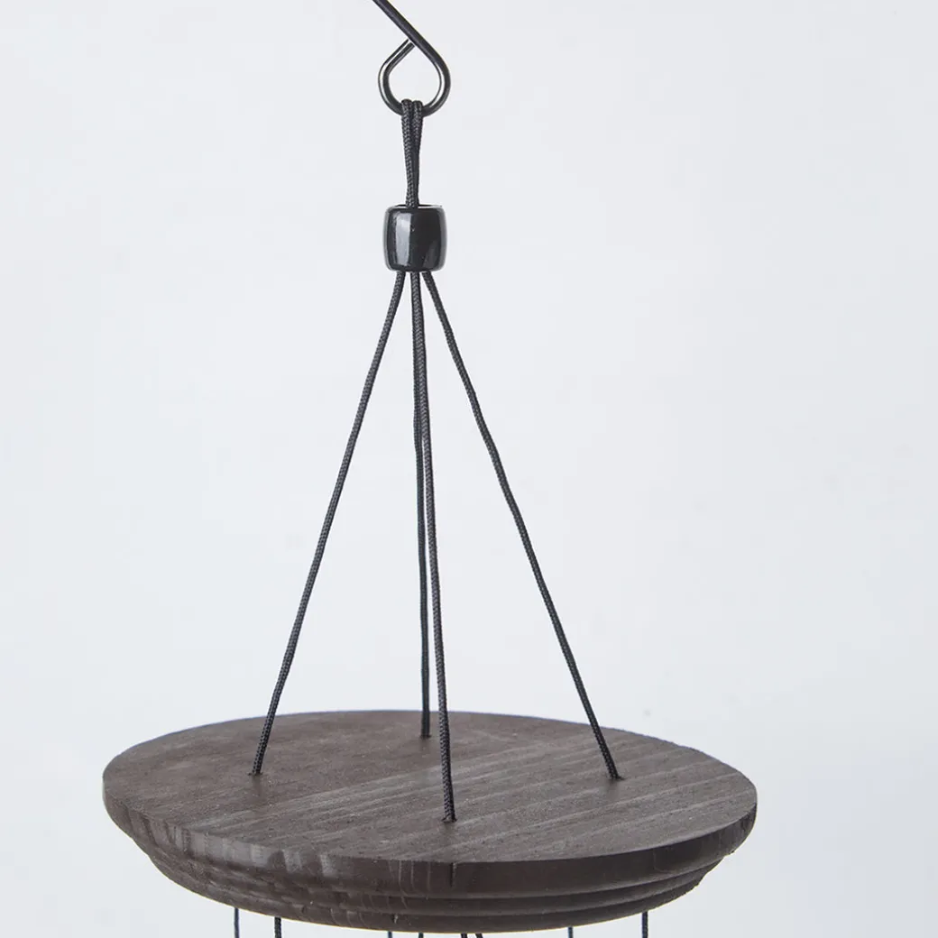 Unique Golden Decorative Wind Chime For Home - 11.5 X 11.5 X 55 Cm