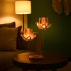 VON CASA 2 Votive T-Light Holder – Golden Lotus Glow