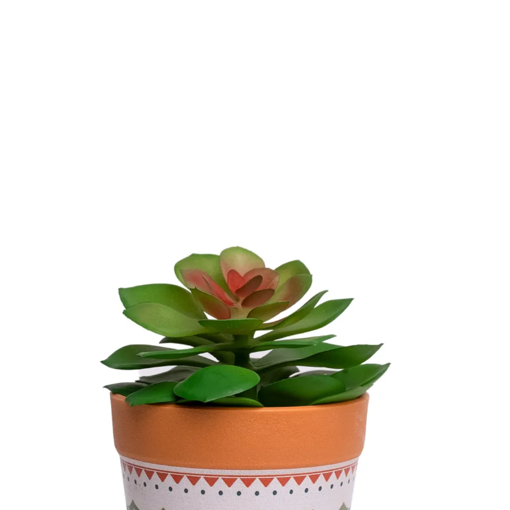 VON CASA Artificial Potted Plant - Mandala Style
