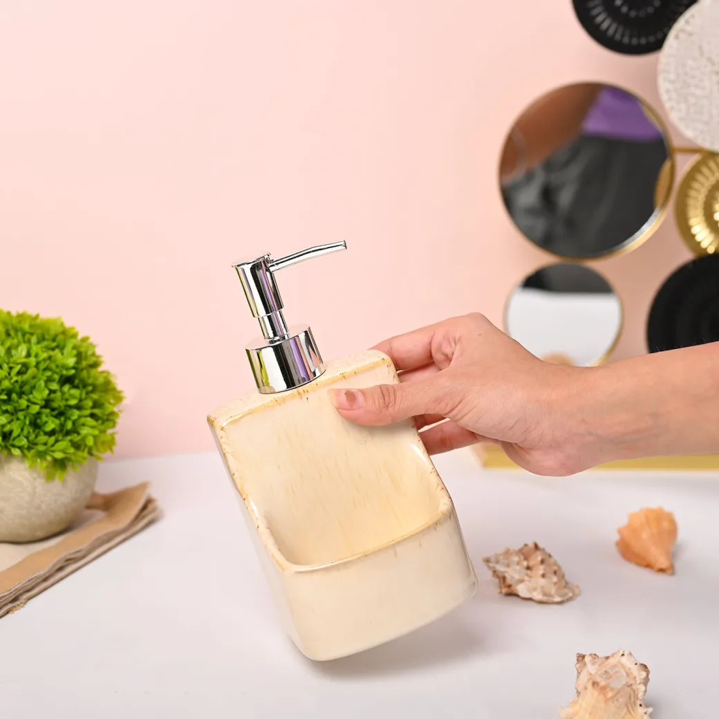VON CASA Beige Kitchen Soap Dispenser - 350ml