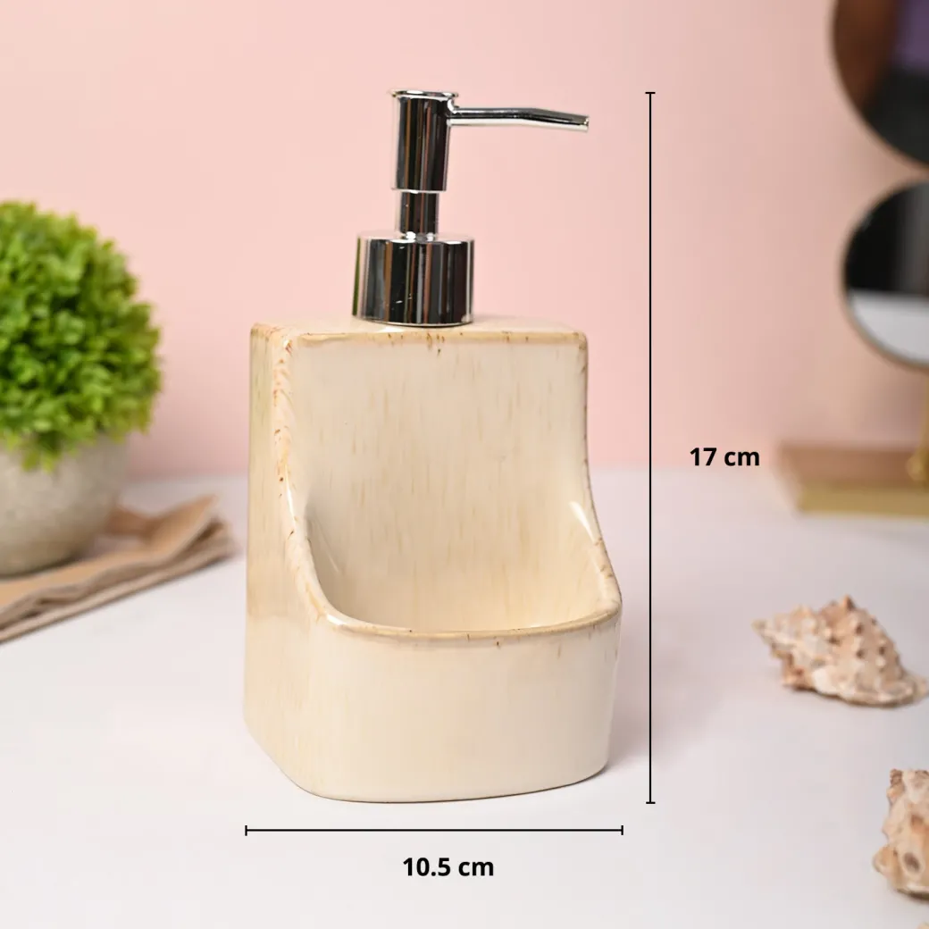 VON CASA Beige Kitchen Soap Dispenser - 350ml