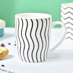 VON CASA Black & White Mug - 380Ml