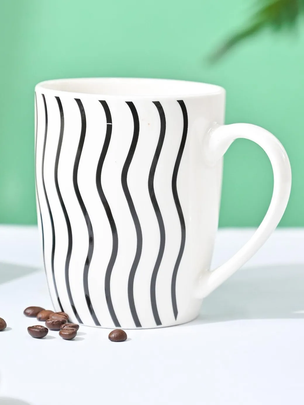VON CASA Black & White Mug - 380Ml
