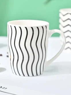 VON CASA Black & White Mug - 380Ml