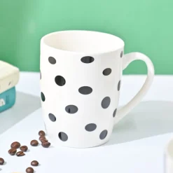 VON CASA Black & White Mug - 380Ml