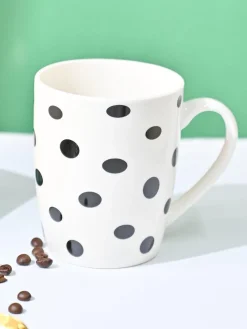 VON CASA Black & White Mug - 380Ml