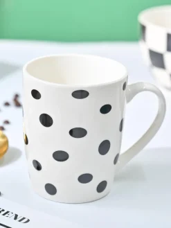VON CASA Black & White Mug - 380Ml