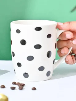 VON CASA Black & White Mug - 380Ml