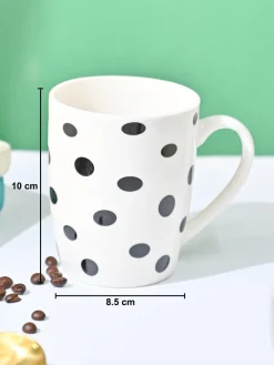 VON CASA Black & White Mug - 380Ml