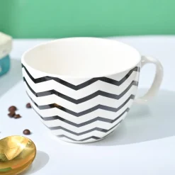 VON CASA Black & White Tea Cup - 420Ml