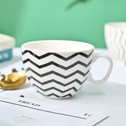 VON CASA Black & White Tea Cup - 420Ml