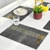 VON CASA Black Placemat Set Of 6