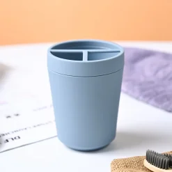 VON CASA Blue Plastic Toothbrush Holder