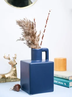 VON CASA Ceramic Blue Vase