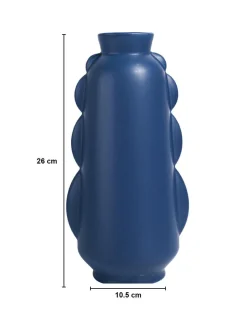 VON CASA Ceramic Blue Vase