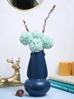 VON CASA Ceramic Blue Vase
