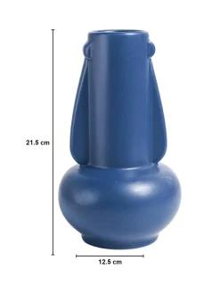 VON CASA Ceramic Blue Vase