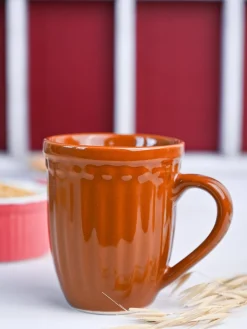 VON CASA Ceramic Coffee & Tea Mug - 300 Ml, Brown