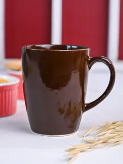 VON CASA Ceramic Coffee Mug - 320 Ml, Brown