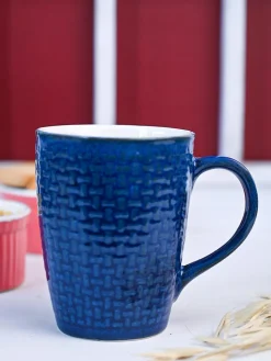 VON CASA Ceramic Coffee Mug - 320 Ml, Blue