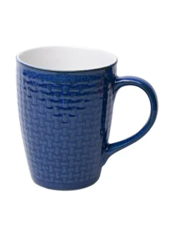 VON CASA Ceramic Coffee Mug - 320 Ml, Blue