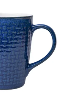 VON CASA Ceramic Coffee Mug - 320 Ml, Blue