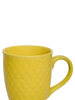 VON CASA Ceramic Coffee Mug - 320 Ml, Yellow