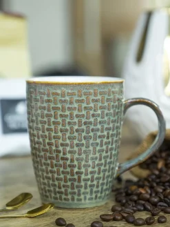 VON CASA Ceramic Coffee Mug - 320 Ml, Dull Brown