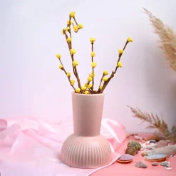 VON CASA Ceramic Peach Vase