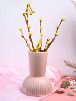 VON CASA Ceramic Peach Vase