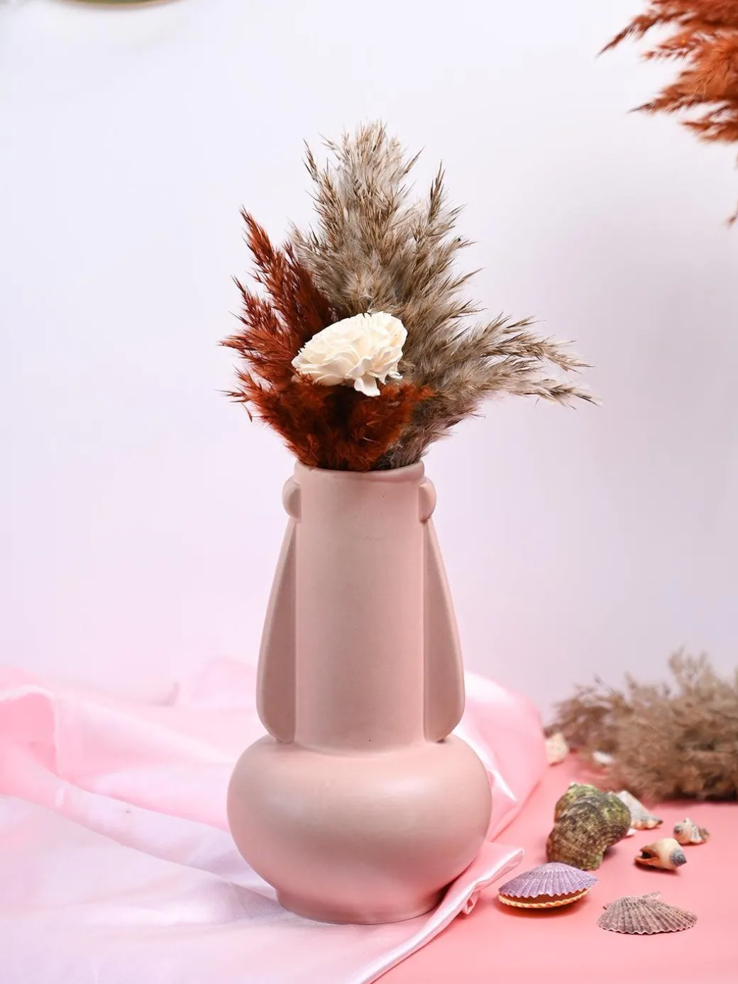 VON CASA Ceramic Peach Vase