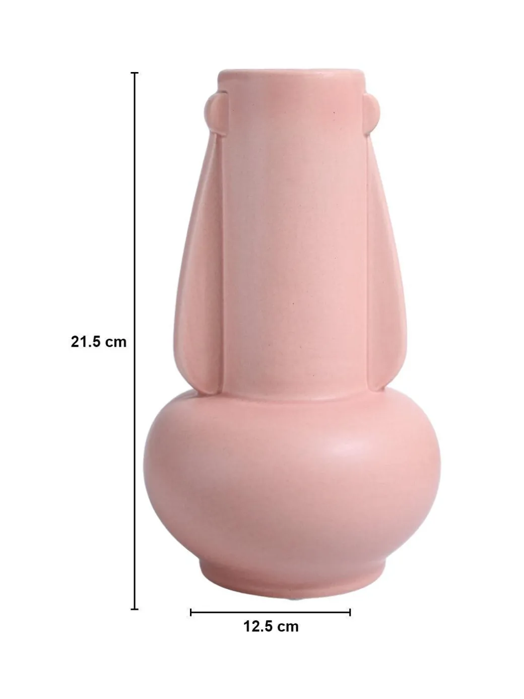 VON CASA Ceramic Peach Vase