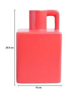 VON CASA Ceramic Red Vase