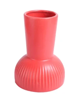 VON CASA Ceramic Red Vase