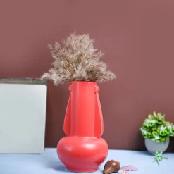 VON CASA Ceramic Red Vase