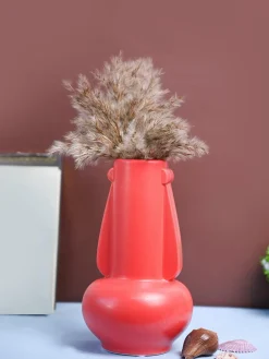 VON CASA Ceramic Red Vase