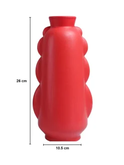 VON CASA Ceramic Red Vase