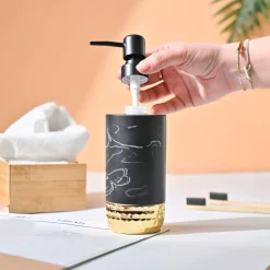 VON CASA Charcole Soap Dispenser - 200Ml