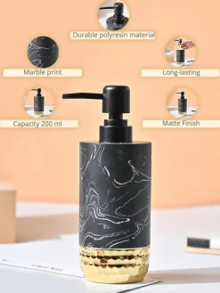VON CASA Charcole Soap Dispenser - 200Ml