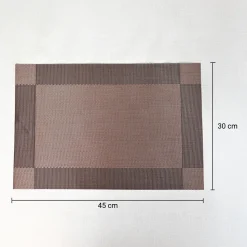 VON CASA Dark Brown Placemat Set Of 6