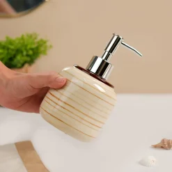 VON CASA Fine-Lined Ceramic Bathroom Set (Set Of 2)
